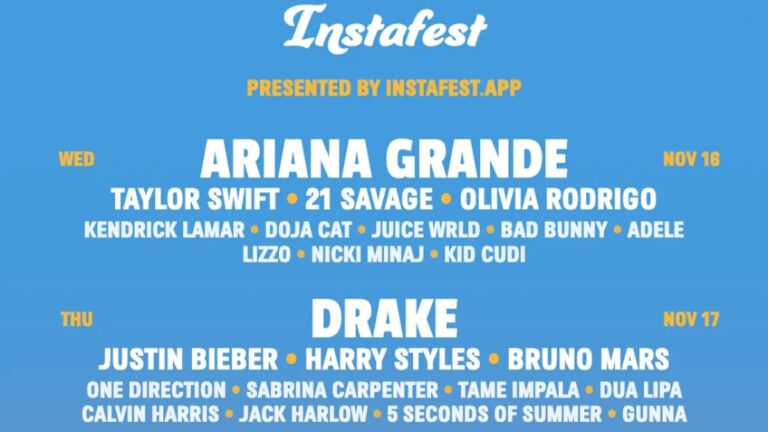 Instafest now lets you create a music festival poster through a playlist link
